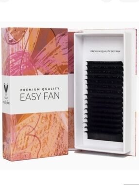 LLBA Easy Fan Soft Eyelash Extensions 0.03~0.07mm thick, D Curl